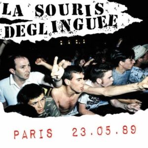 Pochette de l'album Live de la souris déglinguée, Paris 23.05.89 en version vinyle.